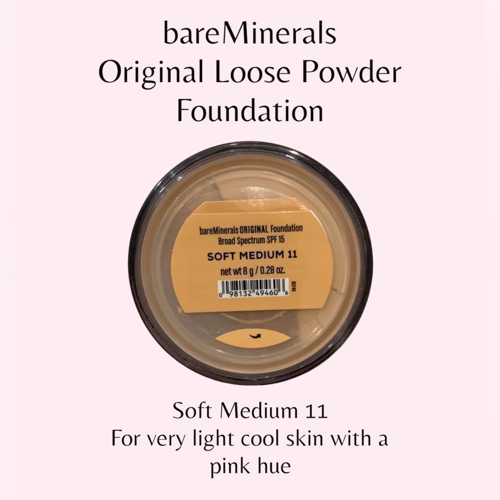 bareMinerals Original Loose Powder Foundation Full Size 8g Soft Medium 11